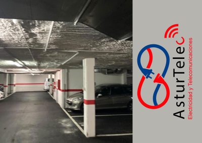 Instalación Punto Recarga Vehículo Eléctrico en garaje Gijón